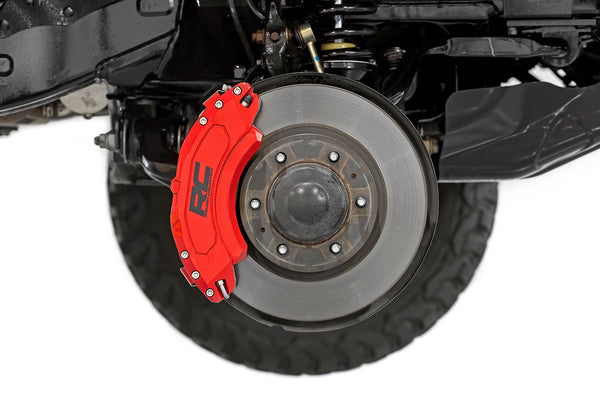Rough Country - Caliper Covers - Front And Rear - Red - Toyota 4Runner 2WD/4WD (2003-2024)