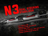 Rough Country - N3 Steering Stabilizer - Dual - 2-8 Inch Lift - Ford F-250/F-350 Super Duty (05-24)