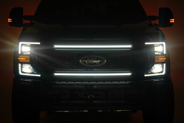 Rough Country - LED Light Kit - Grille Mount - 30 Inch DRL - Ford F-250/F-350 Super Duty (17-22) - 70990A