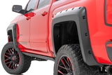 Rough Country - Pocket Fender Flares - 6'7 In. & 8' Bed - GBA Black - Chevy Silverado 1500 (14-18)/ 2500HD (15-19)