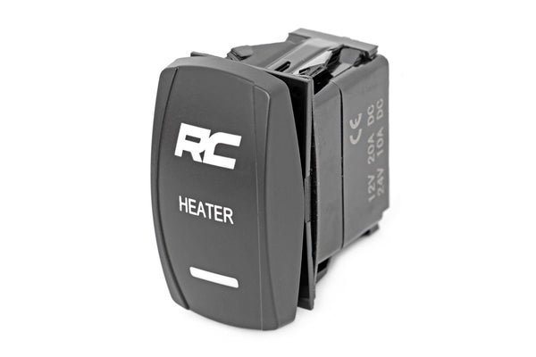 Rough Country - Rocker Switch - Cab Heater - 2x1 With Logo - Blue Back Light - Polaris General XP 4 1000  - 710HS