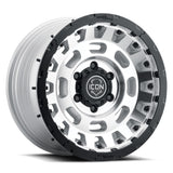 ICON Alloys Hammer Pro Silver Machined 17 X 8.5 / 6 X 135 6mm Offset 5" BS