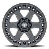 ICON ALLOYS RAIDER SAT BLK - 17 X 8.5 / 6 X 135 / 6 MM / 5" BS