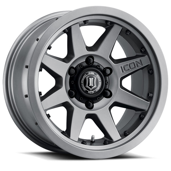 ICON Alloys Rebound Pro Titanium 17 X 8.5 / 6 X 5.5 25mm Offset 5.75" BS
