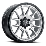 ICON Alloys Cajon Silver Machined W/ Gloss Black Lip 20 X 9 / 5 X 150 16mm Offset 5.625" BS