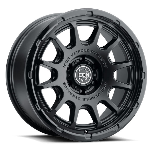 ICON Alloys Rancho Double Black 20 X 9 / 6 X 5.5 16mm Offset 5.625" BS