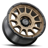 ICON Alloys Rancho Satin Bronze W/ Gloss Black Lip 20 X 9 / 6 X 135 16mm Offset 5.625" BS