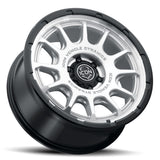 ICON Alloys Rancho Silver Machined W/ Gloss Black Lip 20 X 9 / 6 X 135 16mm Offset 5.625" BS