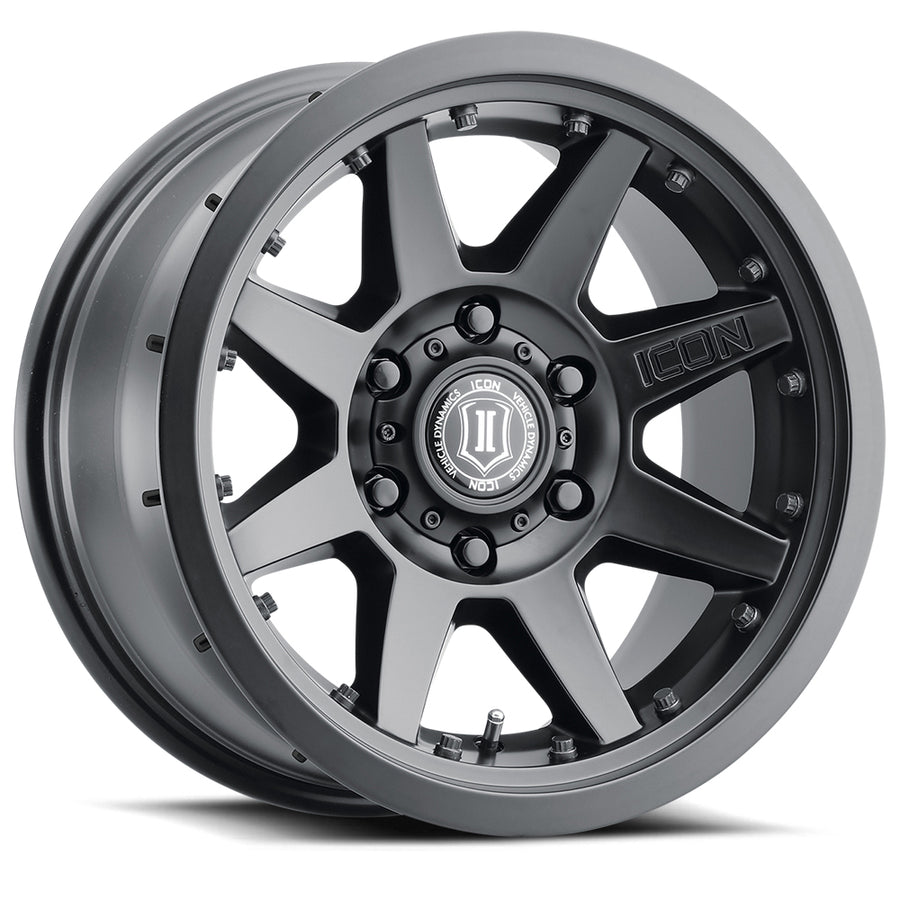ICON Alloys Rebound Pro Satin Black 17 X 8.5 / 5 X 150 25mm Offset 5.75" BS