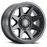 ICON Alloys Rebound Pro Satin Black 17 X 8.5 / 6 X 5.5 25mm Offset 5.75" BS