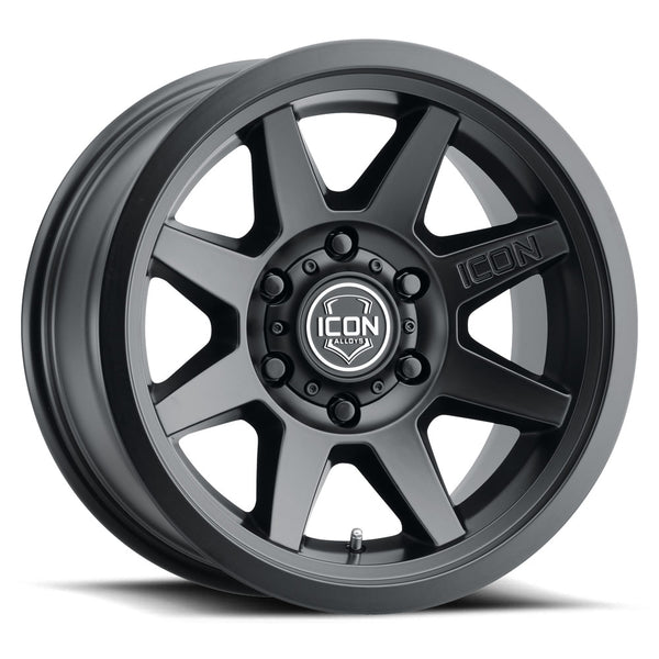 ICON ALLOYS REBOUND SLX SAT BLK - 17 X 8.5 / 5 X 5 / -6MM / 4.5" BS