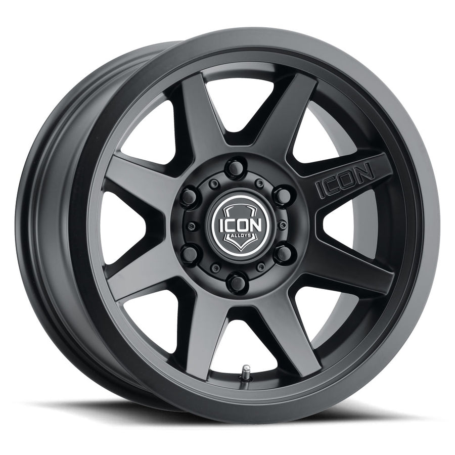ICON ALLOYS REBOUND SLX SAT BLK - 17 X 8.5 / 5 X 5 / -6MM / 4.5" BS