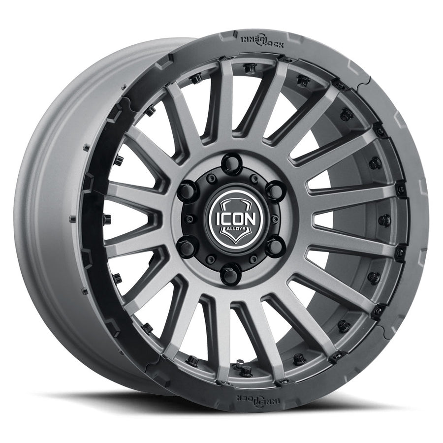 ICON Alloys Recon Pro Charcoal 18 X 9 / 6 X 5.5 0mm Offset 5" BS