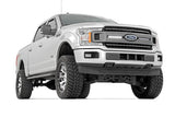 Rough Country - LED Light Kit - Grille Mount - 10 In. Black Slimline Pair - Ford F-150 (18-20)