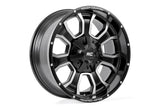 Rough Country - Rough Country 93 Series Wheel/One-Piece/Machined Black/20x9/6x5.5/6x135/0mm