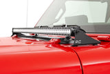 Rough Country - LED Light Kit - Cowl Mount - 50 In. Black Single Row - Jeep Gladiator JT/Wrangler JL (18-25)