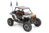 Rough Country - Whip Mount - Cage - 4' Multl-Color LED Whip Pair - Polaris RZR XP 1000