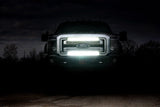 Rough Country - LED Light Kit - Grill Mount - 30 In. Black Single Row Pair - Ford F-250/F-350 Super Duty (11-16)