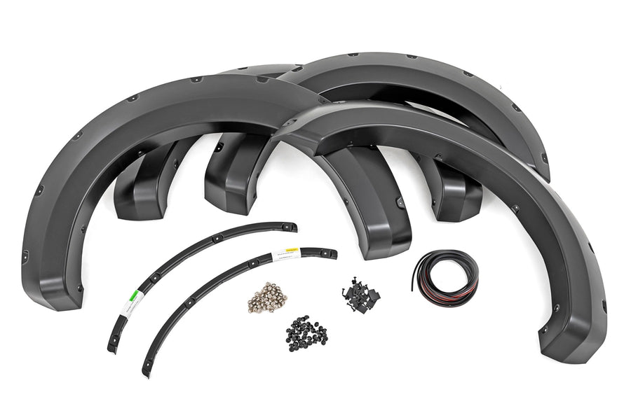 Rough Country - Pocket Fender Flares - HX Antimatter Blue - Ford F-250/F-350 Super Duty (17-22)