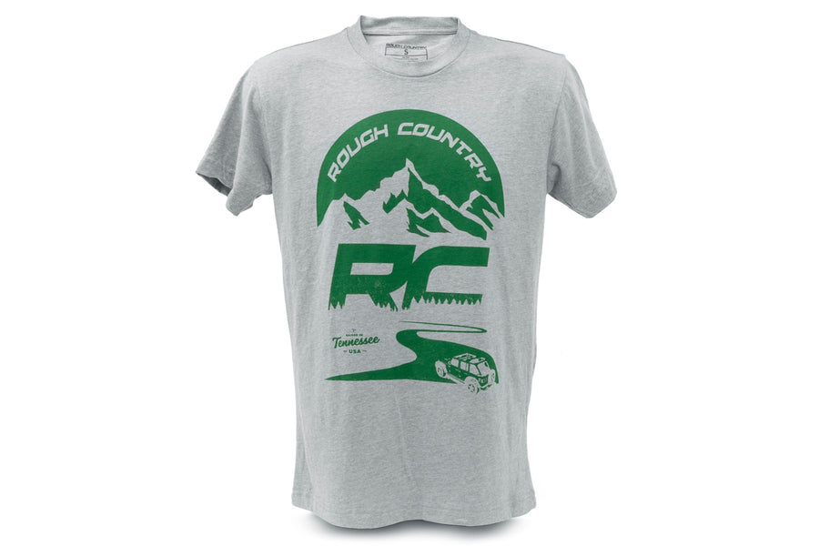Rough Country - Rough Country T-Shirt - RC Mountains - HEATHER GRAY - MD