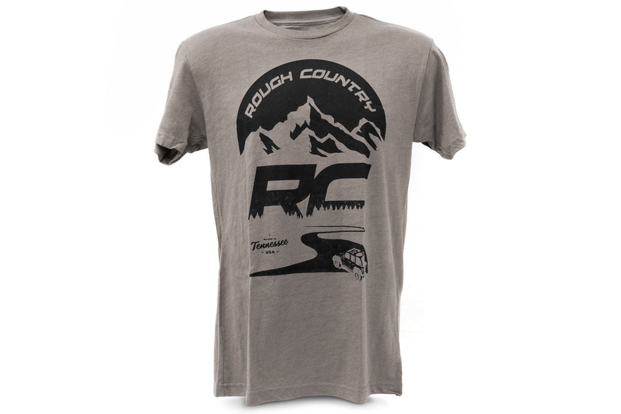 Rough Country - Rough Country T-Shirt - RC Mountains - Warm Gray - SM