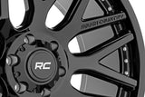 Rough Country - Rough Country 95 Series Wheel/One-Piece/Gloss Black/20x10/8x6.5/-19mm