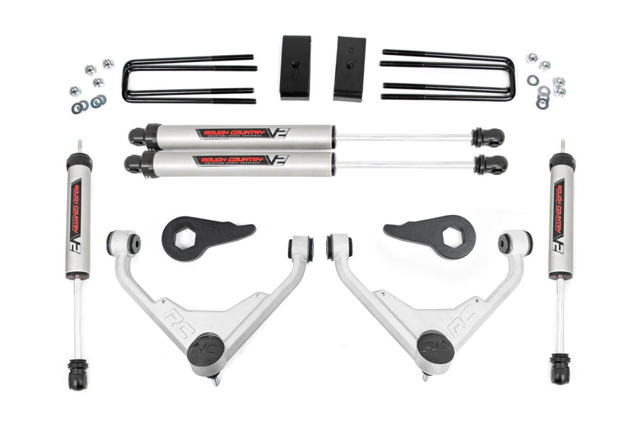 Rough Country - 3 Inch Lift Kit - FT Code - V2 - Chevy/GMC Sierra/Silverado 2500 HD Suburban/Yukon XL 2500 (01-10)