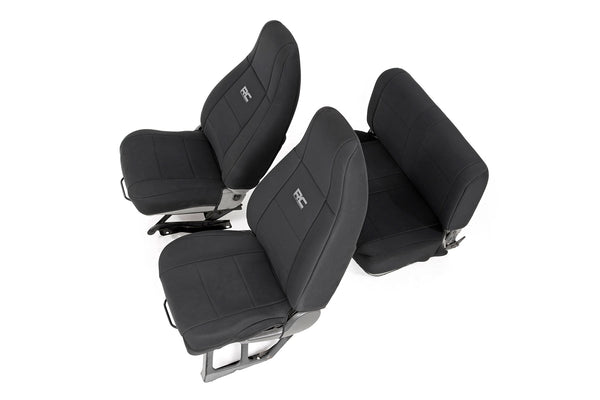 Rough Country - Seat Covers - Front And Rear - Jeep Wrangler YJ 4WD (1987-1990)