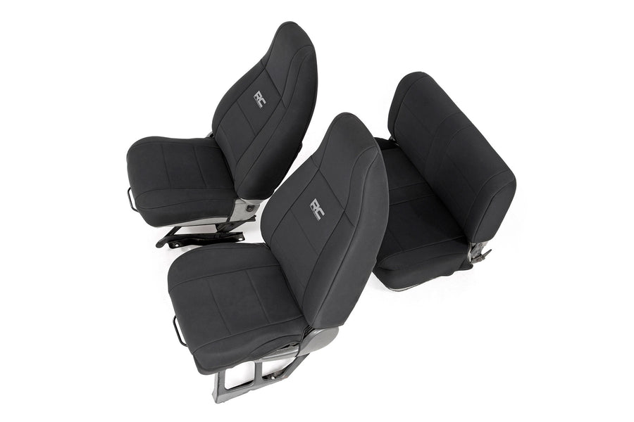 Rough Country - Seat Covers - Front And Rear - Jeep Wrangler YJ 4WD (1987-1990)